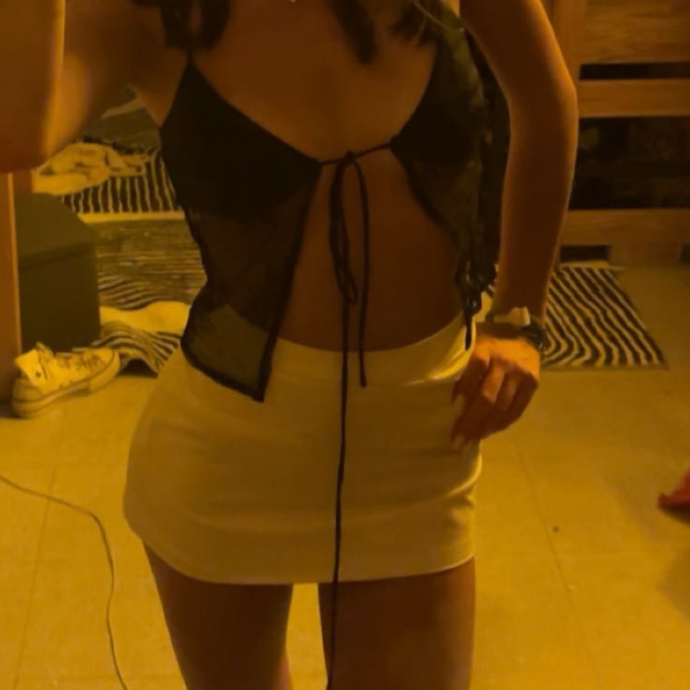 Peppermayo cream mini skirt size 0